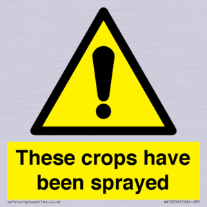 These crops have been sprayed